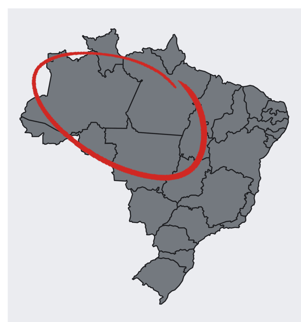 Design sem nome Regiões Mais Afetadas Com as Qeuimadas no Brasil